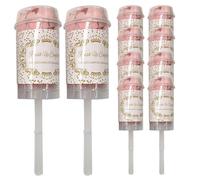 à confettis - Cannon Poppers pour célébrations | 10 pièces confettis colorés | 18 x 4 cm | Tire-papier multicolore pour Noël, fête prénatale, anniversaires, mariages et fêtes