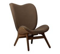 A Conversation Piece Fauteuil Haut Chêne Foncé/Mocca