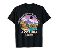 A Coruña, Spain Great European Solar Eclipse 2026 T-Shirt