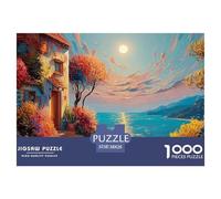 A Cottage with Flowers 1000 Pcs Carton Premium Coffret De Puzzles Country House Stimulant Et Éducatif Jeu Créatif Puzzles As Birthday Gifts 38x26cm/1000pcs