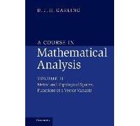 A Course In Mathematical Analysis