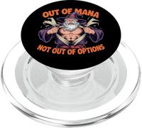 À Court de Mana, Pas à Court d'options, Buff Wizard Meme PopSockets PopGrip pour MagSafe