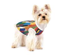 A Creative Strokes Chemise en coton pour petit animal de compagnie - Respirante, douce, confortable et élégante pour un usage quotidien