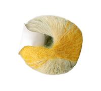 à crocheter - dégradé en laine acrylique, à poils longs pour débutant avec texture douce, matériau d'artisanat avec fibres, accessoire de bricolage pour les amateurs, projets de m