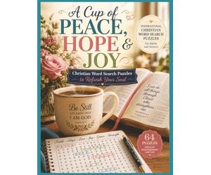A Cup of Peace, Hope & Joy: Christian Word Search Puzzles to Refresh Your Soul | 64 puzzles | an inspiring Christian word search puzzle book designed ... your faith while exercising your mind.
