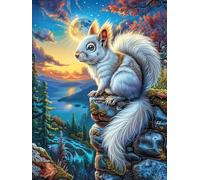 Ã‰Cureuil sur Un Rocher dans Le Jardin Fleuri 300 Pièces Puzzle Expert Confirmé en Carton Anti-Déchirure Mythes fantastiques Très Difficile Haute Difficulté Motif Complexe Idée Cadeau