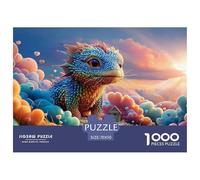 A Cute Baby Legendary 1000 Pcs Carton Extra-épais Coffret De Puzzles Colorful Baby Wyvern Stimulant Et Éducatif Défi Unique Puzzles pour Adultes Et Enfants 70x50cm/1000pcs