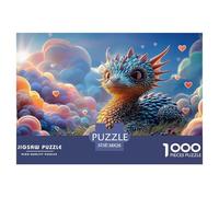 A Cute Baby Tortoise 1000 Pcs Carton Extra-épais Coffret De Puzzles Colorful Baby Wyvern Stimulant Et Éducatif Jeu Familial Puzzles As Birthday Gifts 38x26cm/1000pcs