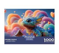 A Cute Baby Tortoise 1000 Pièces Carton Premium Coffret De Puzzles Colorful Baby Wyvern Stimulant Et Éducatif Jeu Créatif Puzzles pour Adultes Et Enfants 38x26cm/1000pcs