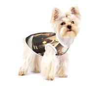 A Cute Little Cat Print Pet Clothing for Small Dogs and Cats - Pyjama en coton doux pour chien, chat, chihuahua, teckel, vêtement pour chiot taille M