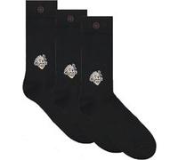 A-DAM 3-pack Casual Socks Einstein Deep Black Taille: 36-40 | Culottes Outlet | Unisex | Le Noir