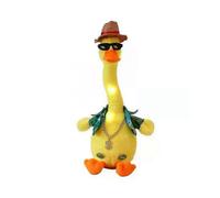 (A)Dancing Singing Duck Plush Interactive Toy Recording Lighting Stuffed Toys With 120 Songs