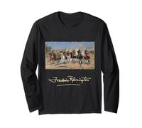 A Dash for Timber par Frederic Remington, Cowboys Manche Longue