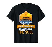 A Day At Lake Hamilton Restores The Soul Camping Sayings T-Shirt