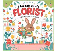 A Day in the Life of a Florist coloring book: A Cozy Career Coloring Adventure for Kids - Big Bold Outlines, Fun Flower Shop Scenes, Adorable Animal ... - Simple Large-Print Outlines for All Ages
