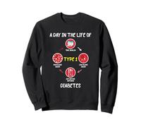 A Day in The Life of Type 1 Diabetes Awareness Diabetic Gift Sweatshirt