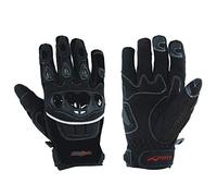 A de Pro Gants Textile Motorcycle Knuckles Protection Summer Racing Biker Black 3 x l