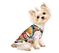 A Delicious Feast T-shirt respirant sans manches pour petits chiens et chats, doux, confortable, élégant