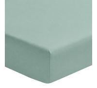 a demain - Drap Housse imprimé en Coton et Viscose de Bambou, Bonnet de 25cm, ZEPHIR - 160 x 200 cm - Bleu Gris - 57 Fils/cm² - Coton et Viscose de Bambou - Bonnet 25 cm - Entretien Facile