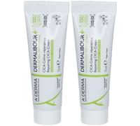 A-DERMA DERMALIBOUR+ CICA Crème réparatrice assainissante Pour La Peau 2x15 ml