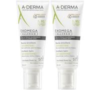 A-DERMA EXOMEGA ALLERGO Baume émollient anti-grattage Cosmétique Stérile Set(S) 2x200 ml