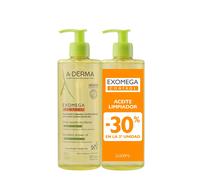 A-DERMA EXOMEGA CONTROL emollient shower oil pack 2 x 500 ml