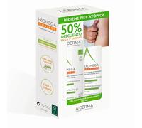 A-DERMA EXOMEGA CONTROL GEL ESPUMOSO EMOLIENTE LOT 2 x 500 ml