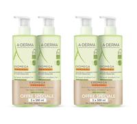A.DERMA Exomega Control Gel lavant émollient 2 en 1 Anti-grattage Corps & cheveux Gel(S) 2x2x500 ml