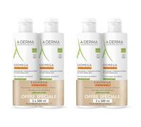 A-DERMA - Exomega Control Gel Moussant Émollient Peau Atopique Gel(S) 2x2x500 ml