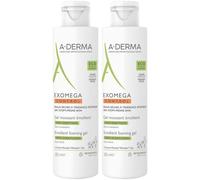 A-DERMA EXOMEGA CONTROL Gel moussant émollient Visage & Corps 2x200 ml