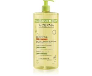 A-Derma Exomega Control Huile Lavante Émolliente huile de douche adoucissante pour peaux sèches à atopiques 1000 ml