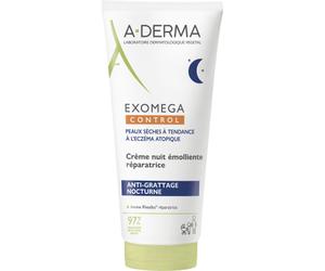 A-Derma Exomega Control Nuit Crème Émoliente Réparatrice Anti-Grattage Peau Sèche/Eczéma 200ml