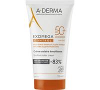 A-Derma Exomega Controle Crème Solaire Émoliente IP50+ Peau Tendance Atopique 150ml