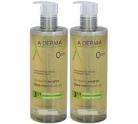 A-Derma Gel douche surgras LES INDISPENSABLES Set(S) 2x500 ml