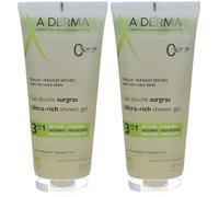 A-DERMA Gel Douche Surgras Lotion(S) 2x200 ml