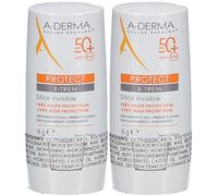 A-DERMA X-TREM INVISIBLE STICK SPF 50 Set(S) 2x8 g
