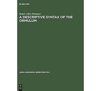 A Descriptive Syntax Of The Ormulum