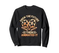 A dessiné le futur puis l'a animé Animation Draw Animate Sweatshirt