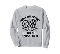 A dessiné le futur puis l'a animé Animation Draw Animate Sweatshirt