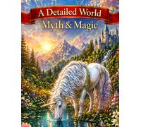A Detailed World: Myth & Magic: An Intricate Fantasy Coloring Book
