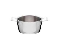 Alessi AJM101/16 Pots&Pans Casserole à frire en Acier Inoxydable, 18/10, Argenté, Ø 160 cl