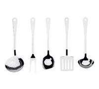 Alessi – Set de couverts de cuisine AJM19S5 L, acier inoxydable, 5 pièces