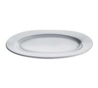 A DI ALESSI AJM28/22 PLATEBOWLCUP PLAT DE SERVICE OVALE EN PORCELAINE BLANCHE G