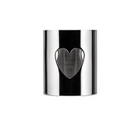 A di Alessi - AKK10 H - Girotondo - Rond de Serviette Ajouré en Acier Brillant - Cœur, Argenté