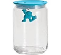 A DI ALESSI AMDR05 AZ BOÎTE DE CUISINE EN VERRE AVEC COUVERCLE HERMÉTIQUE EN RÉSINE THERMOPLASTIQUE BLEU CLAIR Bleu G