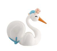 Alessi Amgi57 laz Bimboniera Bonbonnière en Porcelaine, Bleu Clair, decorée à la Main