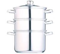 A DI ALESSI CUISEUR VAPEUR EN ACIER INOXYDABLE DIAMÈTRE 18 CM 3 PIÈCES G