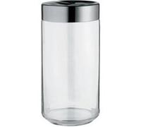 A di alessi lc10 julieta boîte de cuisine en verre avec couvercle en acier inoxydable 18/10 - 150 cl acier inoxydable G