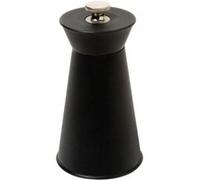 A DI ALESSI PEPE LE MOKO MOULIN À POIVRE AVEC POMMEAU DE RÉGLAGE EN ACIER INOXYDABLE NOIR Noir G
