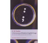 A Dictionary Of Modern English Usage